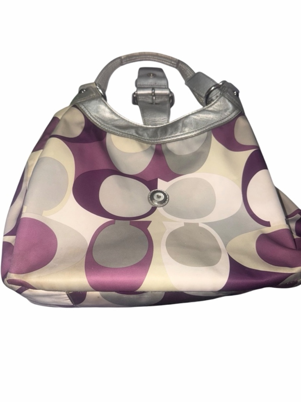 Coach Signature Soho Scarf Print Hobo Bag and its matching wallet - Picture 6 of 16